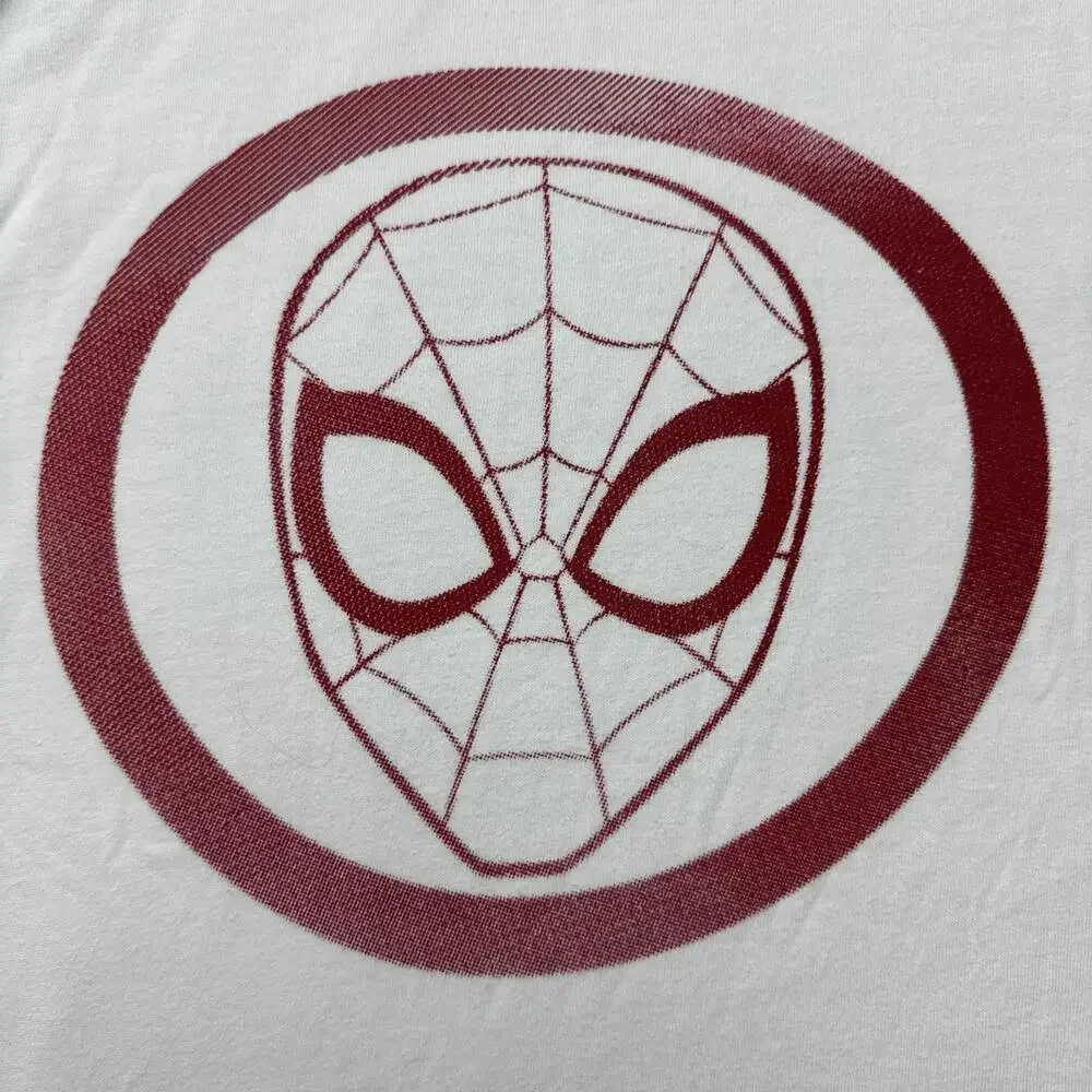 Gap Kids Shirt Youth Large White Spider-Man Mask Logo Marvel Graphic Tee